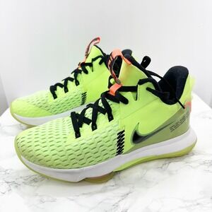 Nike Lebron Witness 5 Grinch Basketball Shoes Sz 9.5‎ CQ9380 Athleisure Neon